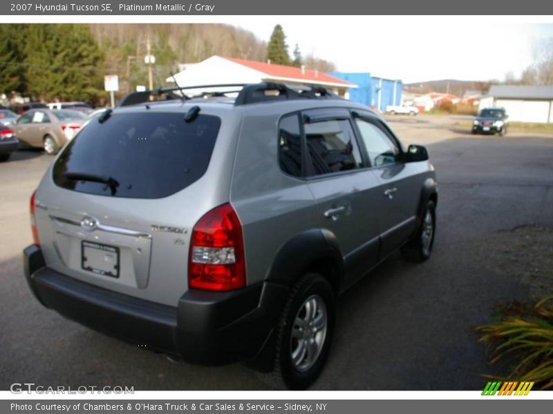 Platinum Metallic / Gray 2007 Hyundai Tucson SE