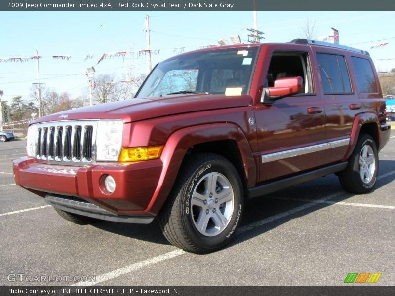 Red Rock Crystal Pearl / Dark Slate Gray 2009 Jeep Commander Limited 4x4