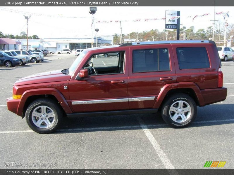 Red Rock Crystal Pearl / Dark Slate Gray 2009 Jeep Commander Limited 4x4