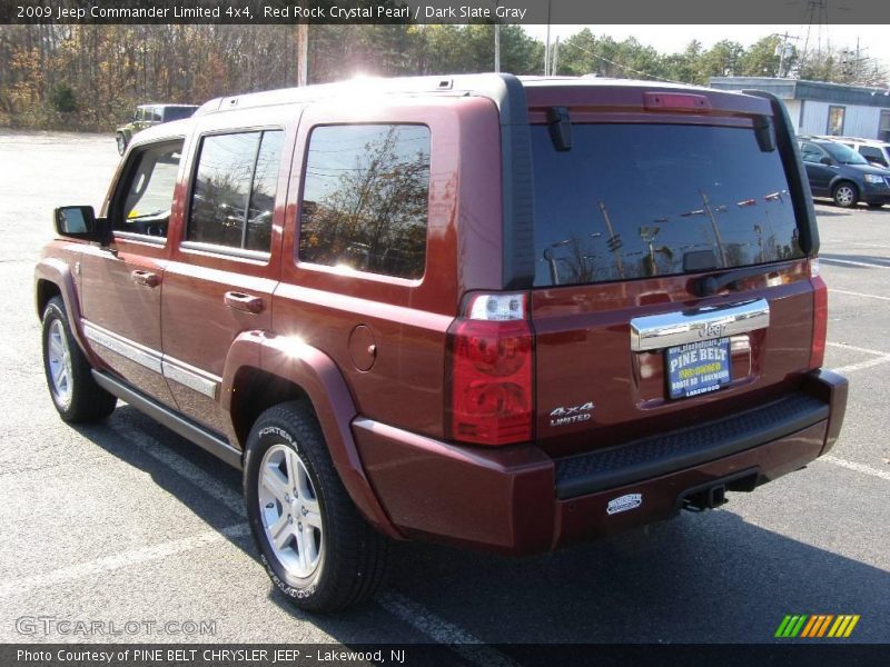 Red Rock Crystal Pearl / Dark Slate Gray 2009 Jeep Commander Limited 4x4