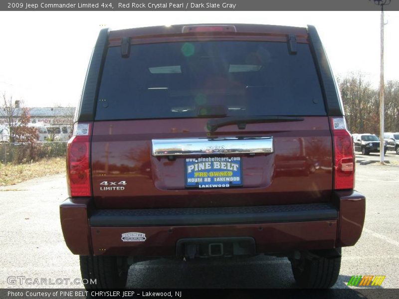 Red Rock Crystal Pearl / Dark Slate Gray 2009 Jeep Commander Limited 4x4