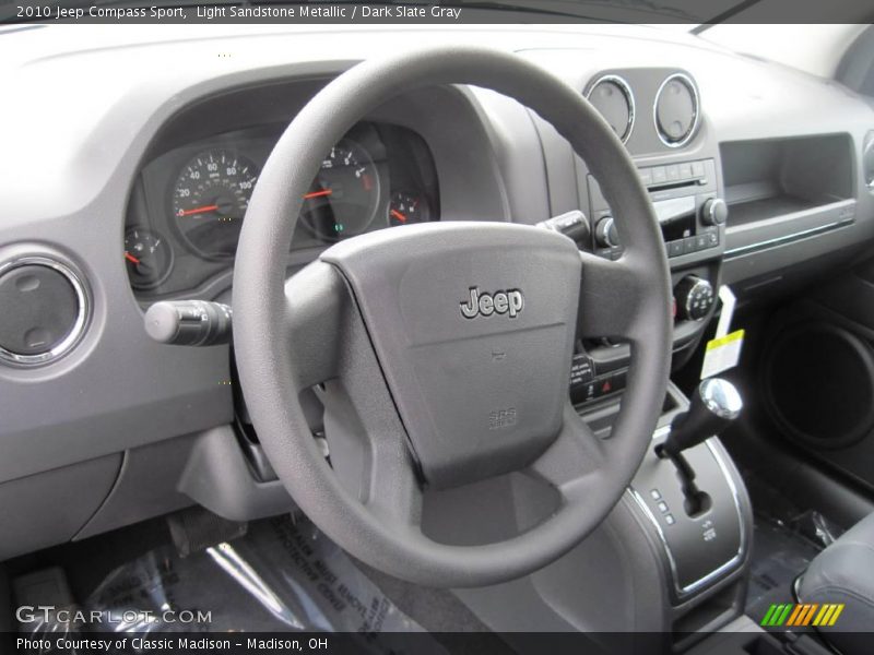 Light Sandstone Metallic / Dark Slate Gray 2010 Jeep Compass Sport