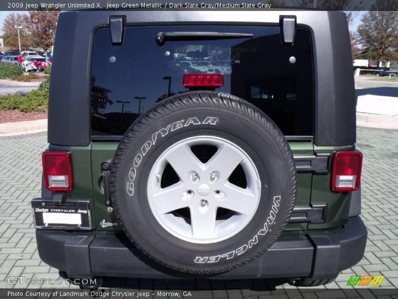 Jeep Green Metallic / Dark Slate Gray/Medium Slate Gray 2009 Jeep Wrangler Unlimited X