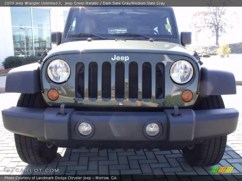 Jeep Green Metallic / Dark Slate Gray/Medium Slate Gray 2009 Jeep Wrangler Unlimited X