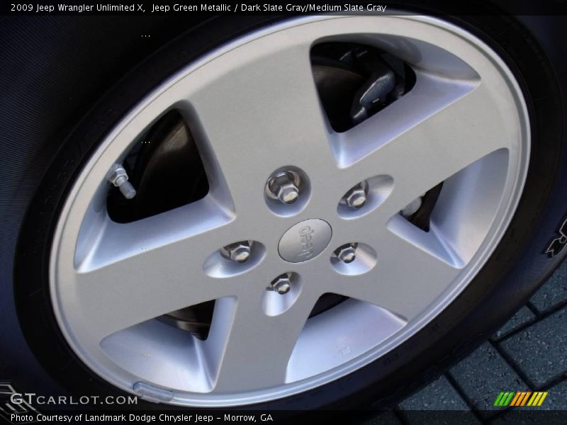 Jeep Green Metallic / Dark Slate Gray/Medium Slate Gray 2009 Jeep Wrangler Unlimited X