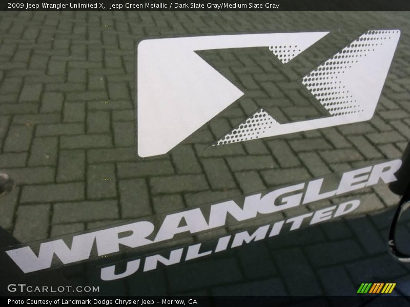 Jeep Green Metallic / Dark Slate Gray/Medium Slate Gray 2009 Jeep Wrangler Unlimited X