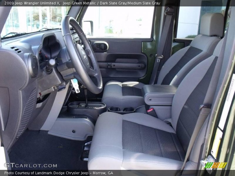 Jeep Green Metallic / Dark Slate Gray/Medium Slate Gray 2009 Jeep Wrangler Unlimited X