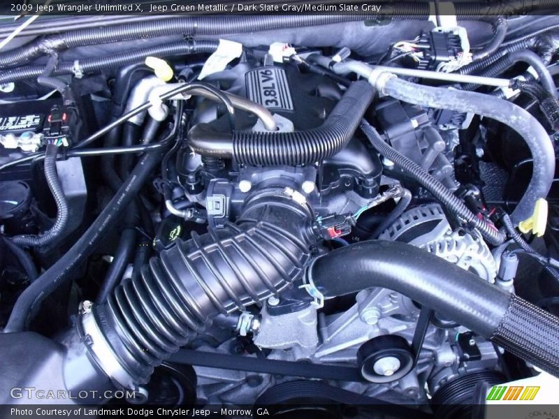 Jeep Green Metallic / Dark Slate Gray/Medium Slate Gray 2009 Jeep Wrangler Unlimited X