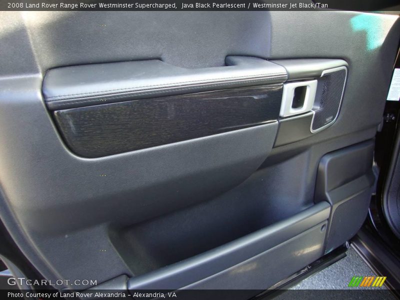 Java Black Pearlescent / Westminster Jet Black/Tan 2008 Land Rover Range Rover Westminster Supercharged