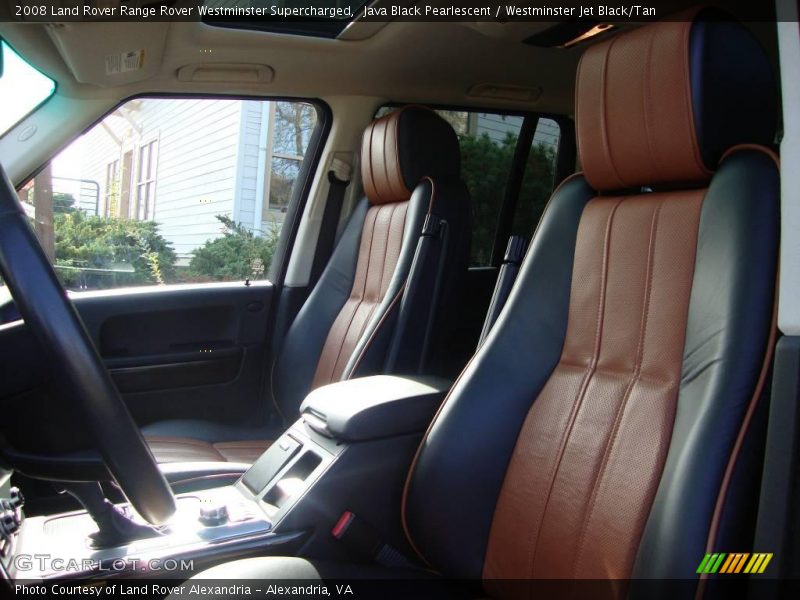Java Black Pearlescent / Westminster Jet Black/Tan 2008 Land Rover Range Rover Westminster Supercharged