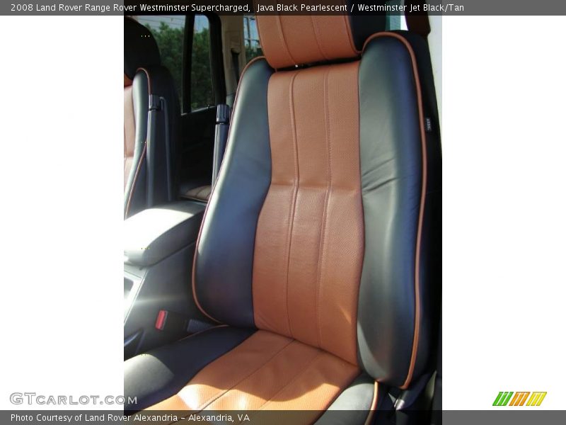 Java Black Pearlescent / Westminster Jet Black/Tan 2008 Land Rover Range Rover Westminster Supercharged