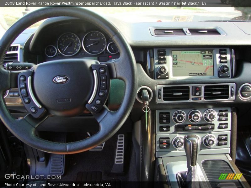 Java Black Pearlescent / Westminster Jet Black/Tan 2008 Land Rover Range Rover Westminster Supercharged