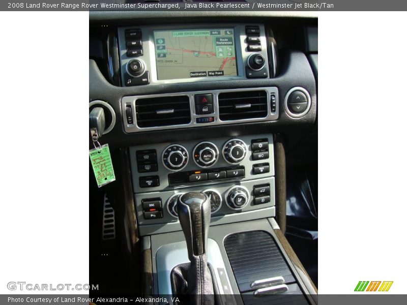 Java Black Pearlescent / Westminster Jet Black/Tan 2008 Land Rover Range Rover Westminster Supercharged