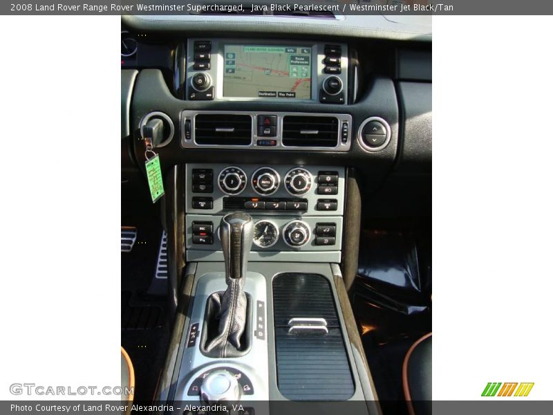Java Black Pearlescent / Westminster Jet Black/Tan 2008 Land Rover Range Rover Westminster Supercharged
