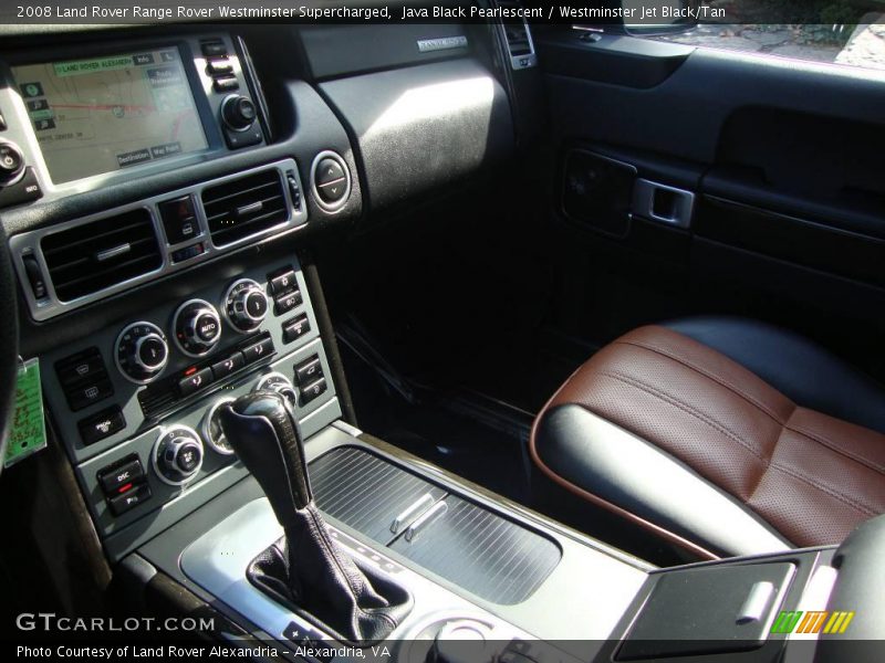 Java Black Pearlescent / Westminster Jet Black/Tan 2008 Land Rover Range Rover Westminster Supercharged