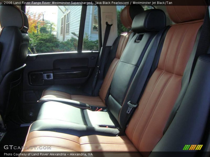 Java Black Pearlescent / Westminster Jet Black/Tan 2008 Land Rover Range Rover Westminster Supercharged