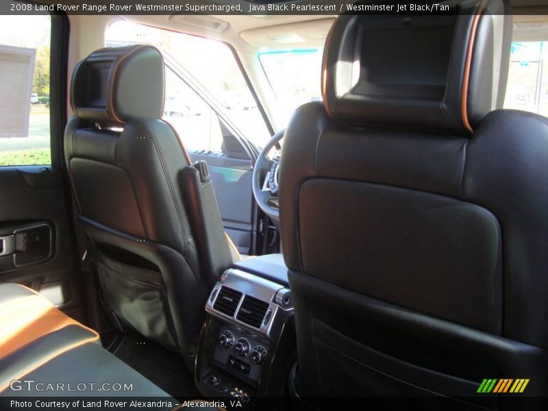 Java Black Pearlescent / Westminster Jet Black/Tan 2008 Land Rover Range Rover Westminster Supercharged