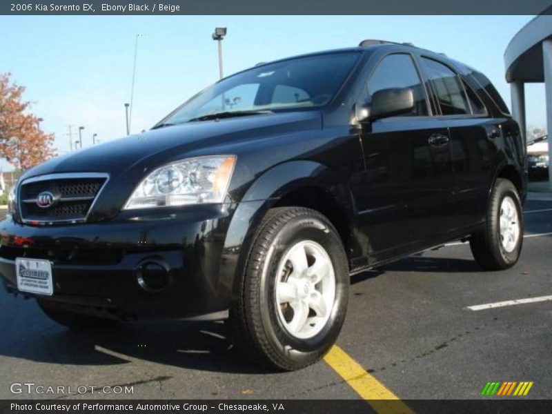 Ebony Black / Beige 2006 Kia Sorento EX