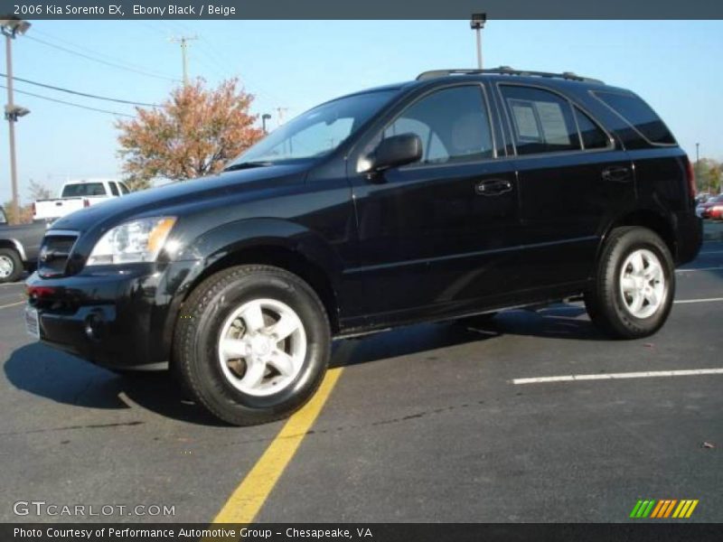 Ebony Black / Beige 2006 Kia Sorento EX