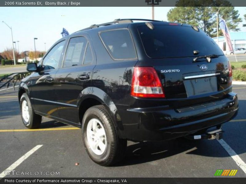 Ebony Black / Beige 2006 Kia Sorento EX