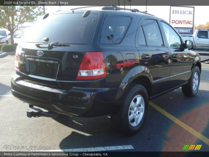 Ebony Black / Beige 2006 Kia Sorento EX