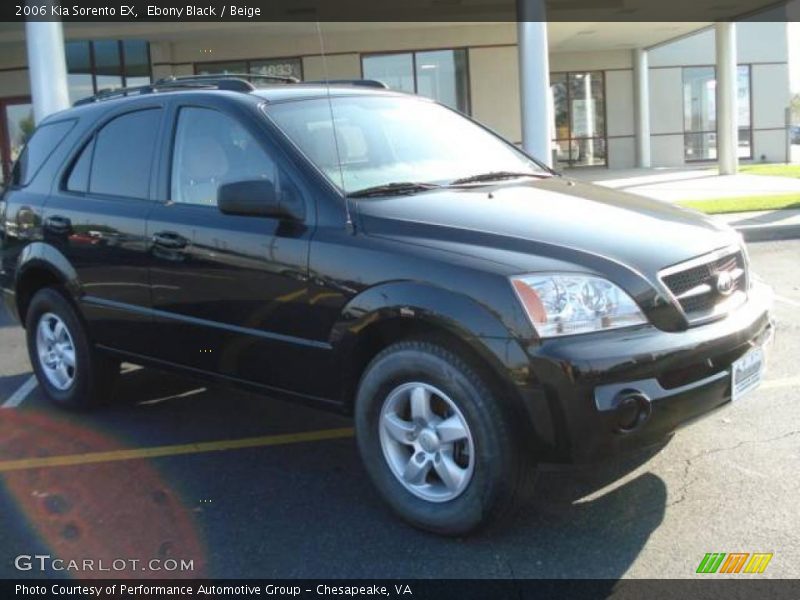 Ebony Black / Beige 2006 Kia Sorento EX