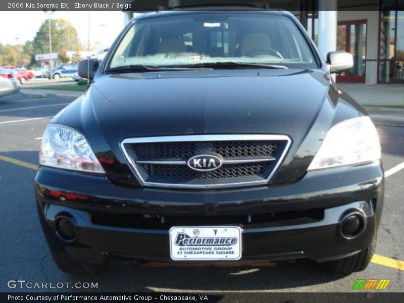 Ebony Black / Beige 2006 Kia Sorento EX