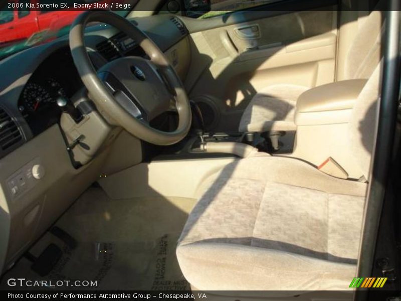 Ebony Black / Beige 2006 Kia Sorento EX