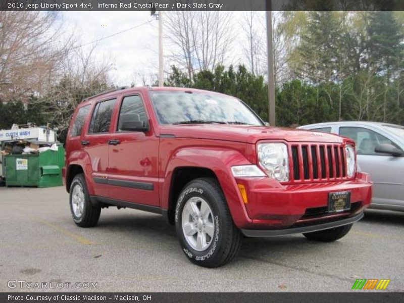 Inferno Red Crystal Pearl / Dark Slate Gray 2010 Jeep Liberty Sport 4x4