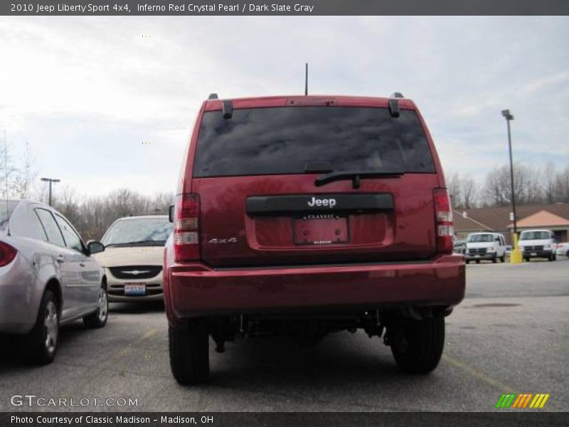 Inferno Red Crystal Pearl / Dark Slate Gray 2010 Jeep Liberty Sport 4x4