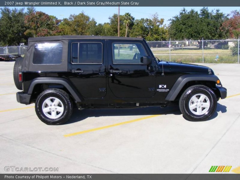 Black / Dark Slate Gray/Medium Slate Gray 2007 Jeep Wrangler Unlimited X
