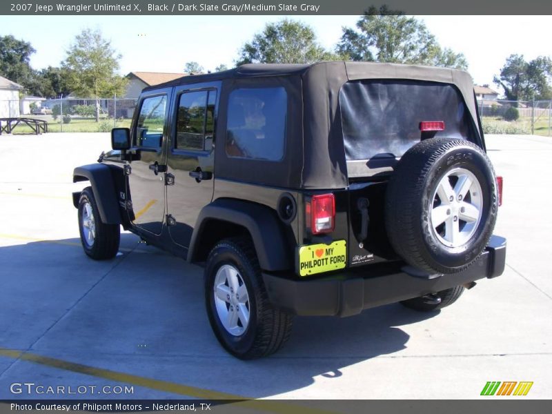 Black / Dark Slate Gray/Medium Slate Gray 2007 Jeep Wrangler Unlimited X