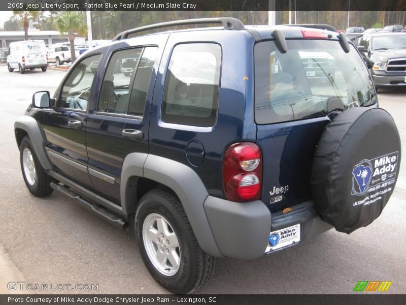 Patriot Blue Pearl / Medium Slate Gray 2005 Jeep Liberty Sport