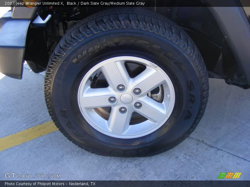 Black / Dark Slate Gray/Medium Slate Gray 2007 Jeep Wrangler Unlimited X