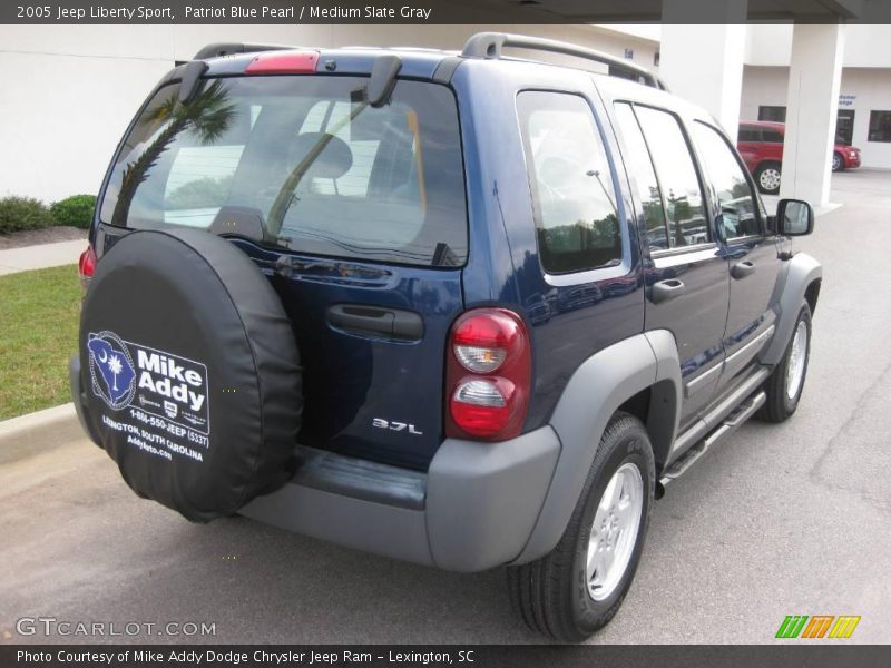 Patriot Blue Pearl / Medium Slate Gray 2005 Jeep Liberty Sport