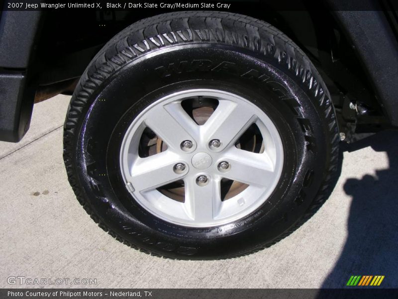 Black / Dark Slate Gray/Medium Slate Gray 2007 Jeep Wrangler Unlimited X