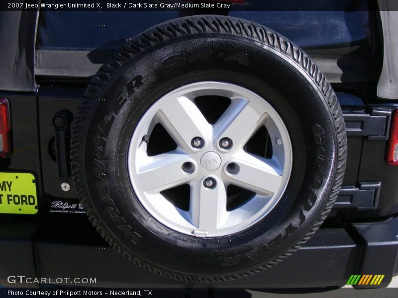 Black / Dark Slate Gray/Medium Slate Gray 2007 Jeep Wrangler Unlimited X