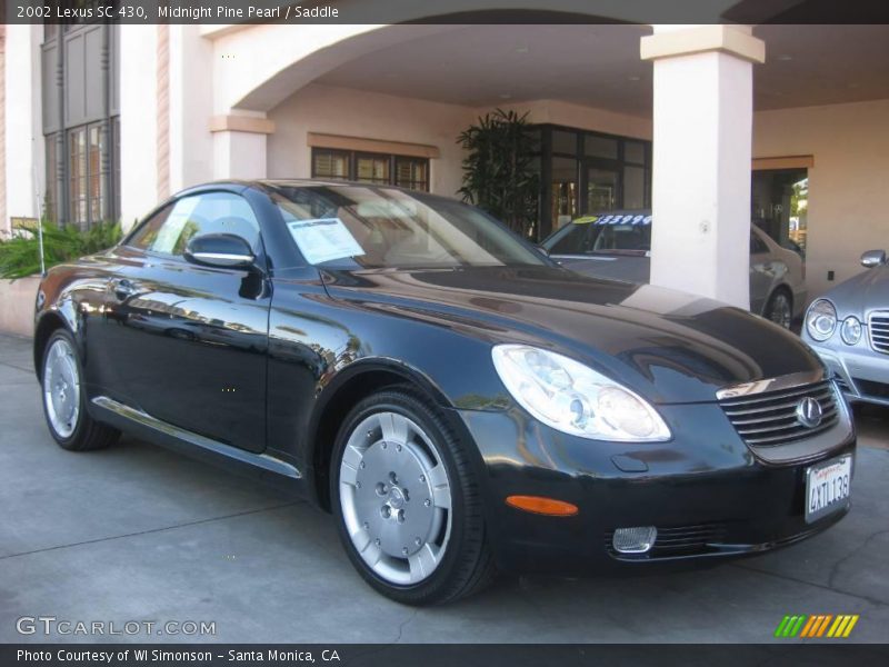 Midnight Pine Pearl / Saddle 2002 Lexus SC 430