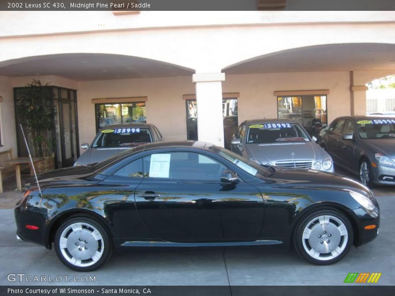 Midnight Pine Pearl / Saddle 2002 Lexus SC 430