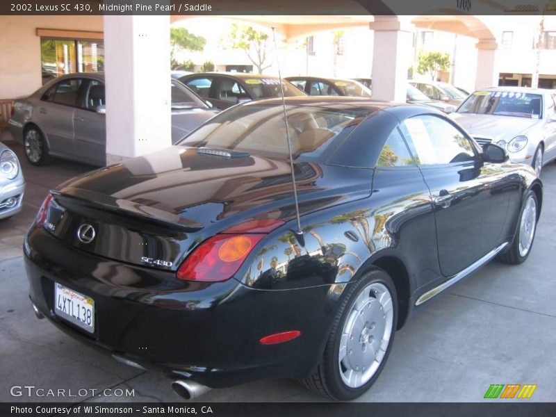 Midnight Pine Pearl / Saddle 2002 Lexus SC 430