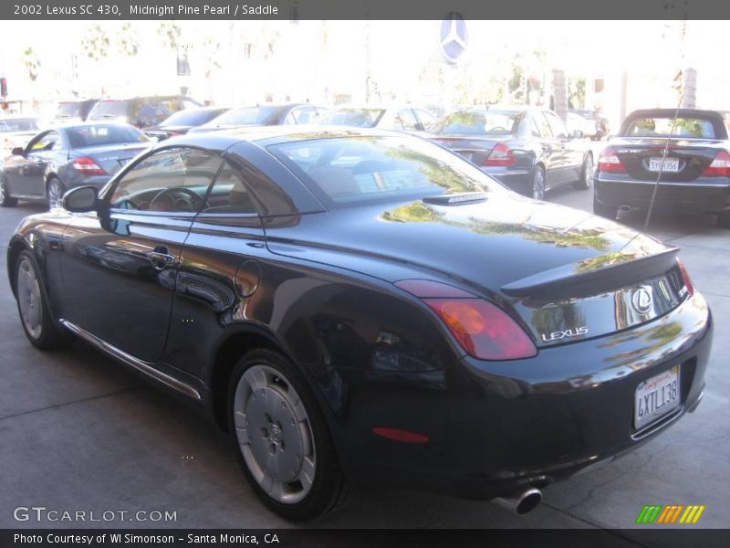 Midnight Pine Pearl / Saddle 2002 Lexus SC 430
