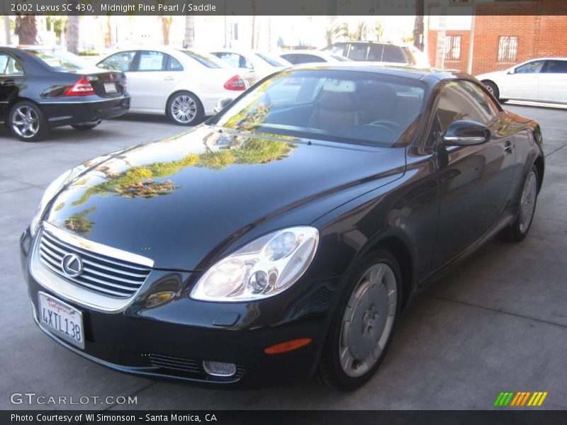 Midnight Pine Pearl / Saddle 2002 Lexus SC 430