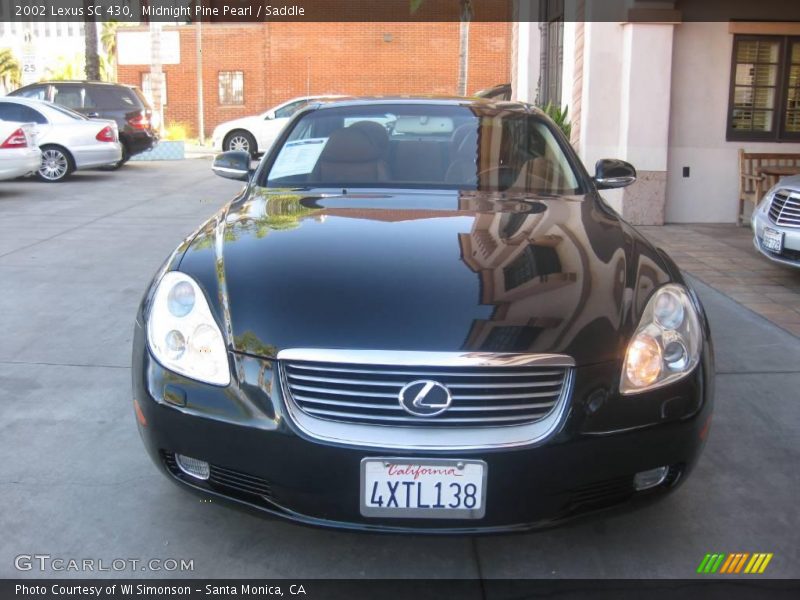 Midnight Pine Pearl / Saddle 2002 Lexus SC 430