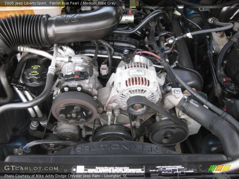 Patriot Blue Pearl / Medium Slate Gray 2005 Jeep Liberty Sport