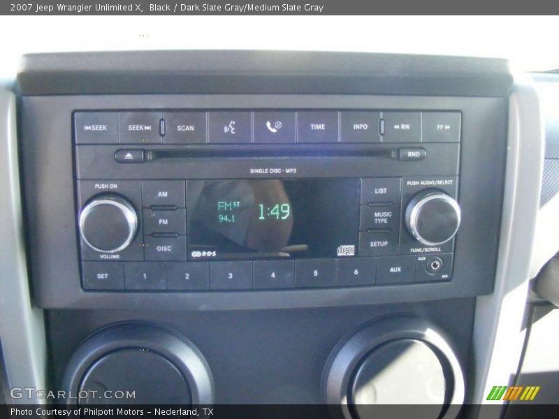 Black / Dark Slate Gray/Medium Slate Gray 2007 Jeep Wrangler Unlimited X