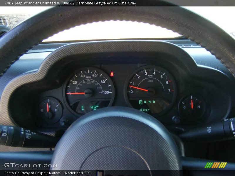 Black / Dark Slate Gray/Medium Slate Gray 2007 Jeep Wrangler Unlimited X