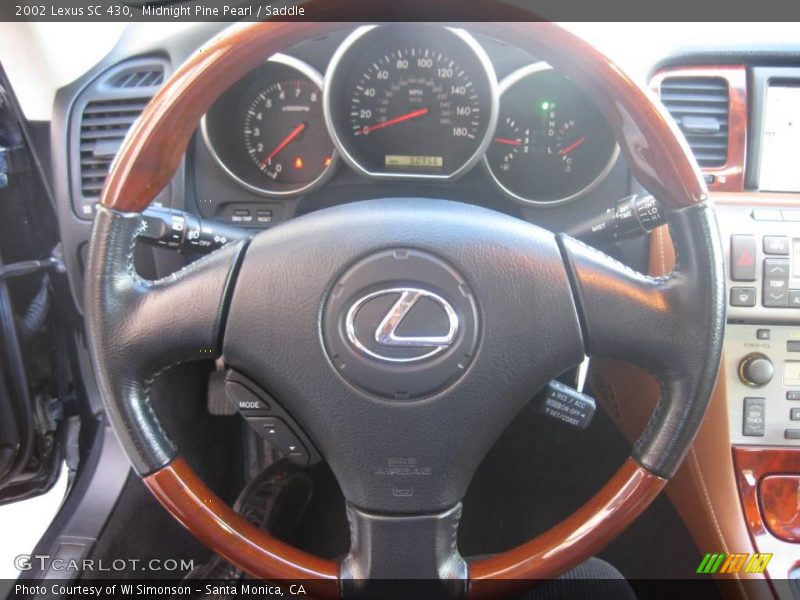 Midnight Pine Pearl / Saddle 2002 Lexus SC 430