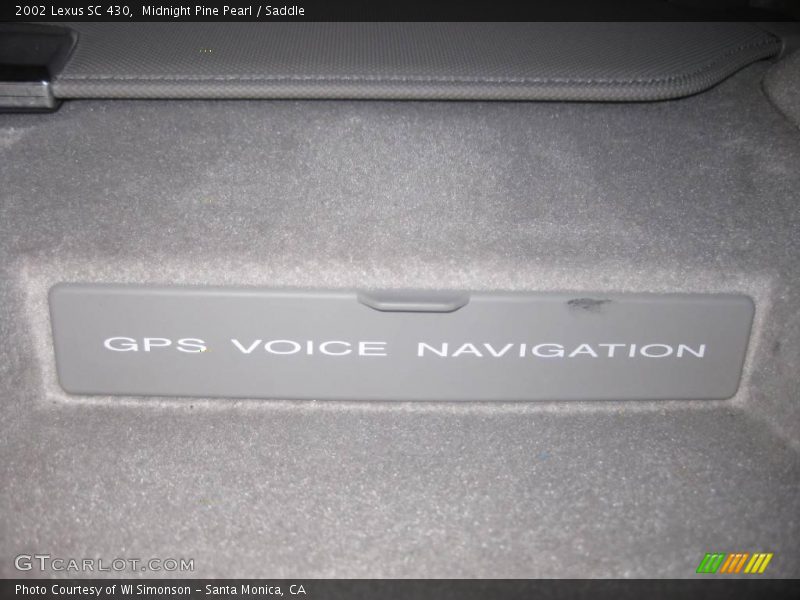 Midnight Pine Pearl / Saddle 2002 Lexus SC 430