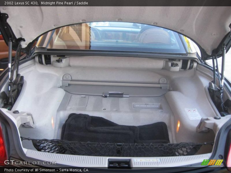 Midnight Pine Pearl / Saddle 2002 Lexus SC 430