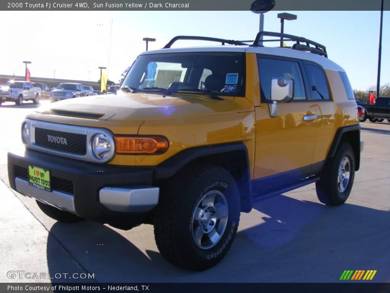 Sun Fusion Yellow / Dark Charcoal 2008 Toyota FJ Cruiser 4WD